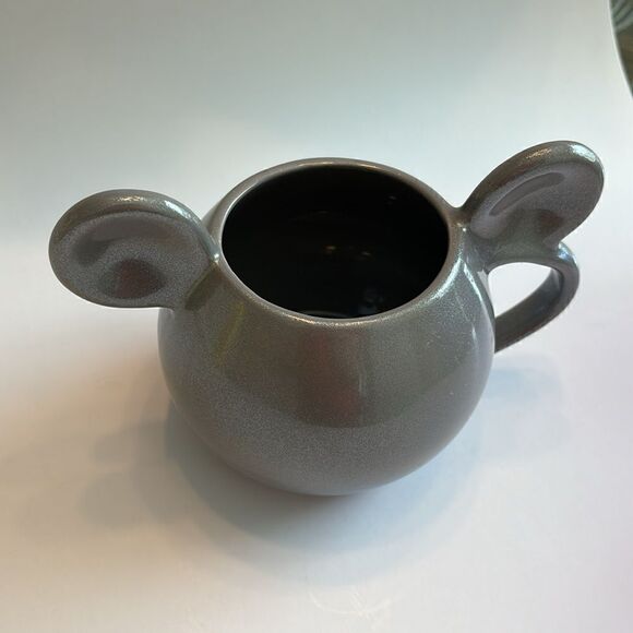 Disney Store Mickey Mouse Ears Gray Metallic Silver Coffee Mug 20oz - Picture 3 of 8